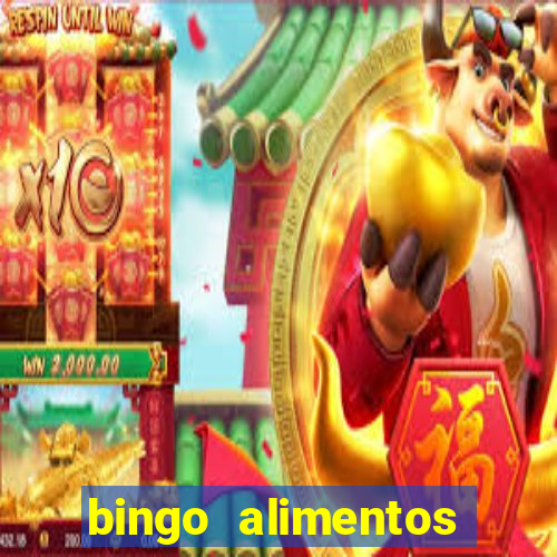 bingo alimentos para imprimir